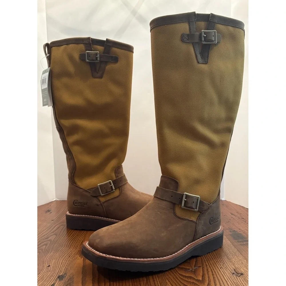 Chippewa Men's Cottonwood 17 Inch Snake Resistant Brown 11.5EE SN5914 NWT